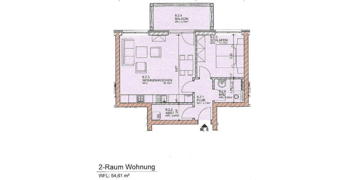 Etagenwohnung Güstrow - 2 Zimmer, 53 m&sup2;, 226.000&euro; | Angebot:25822511