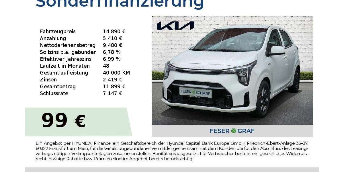 Kia Picanto 10.543 km 14.890 &euro; Roth 91154
