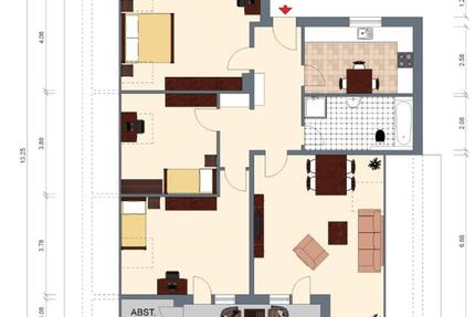 Wohnung Uetze - 4 Zimmer, 111 m&sup2;, 860&euro; | Angebot:25434083