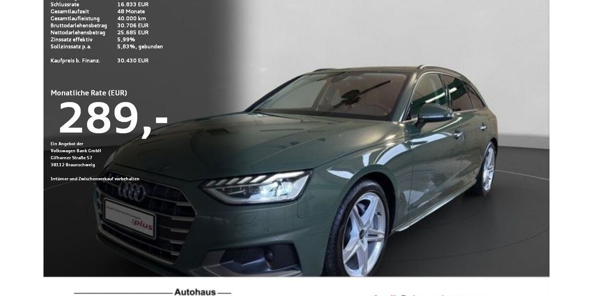 Audi A4 70.847 km 30.430 &euro; Ravensburg 88214
