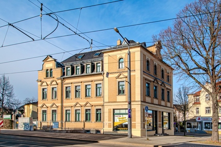 IDEALE FLÄCHE FÜR PRAXIS ODER BÜRO IM HOCHPARTERRE – ZENTRAL GELEGEN – PKW-STELLPLATZ – GROSSES WC - Gewerbeobjekt Dresden Choschütz | Angebot:22484938