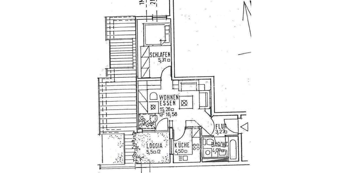 Etagenwohnung Coburg - 2 Zimmer, 35 m&sup2;, 300&euro; | Angebot:26778263