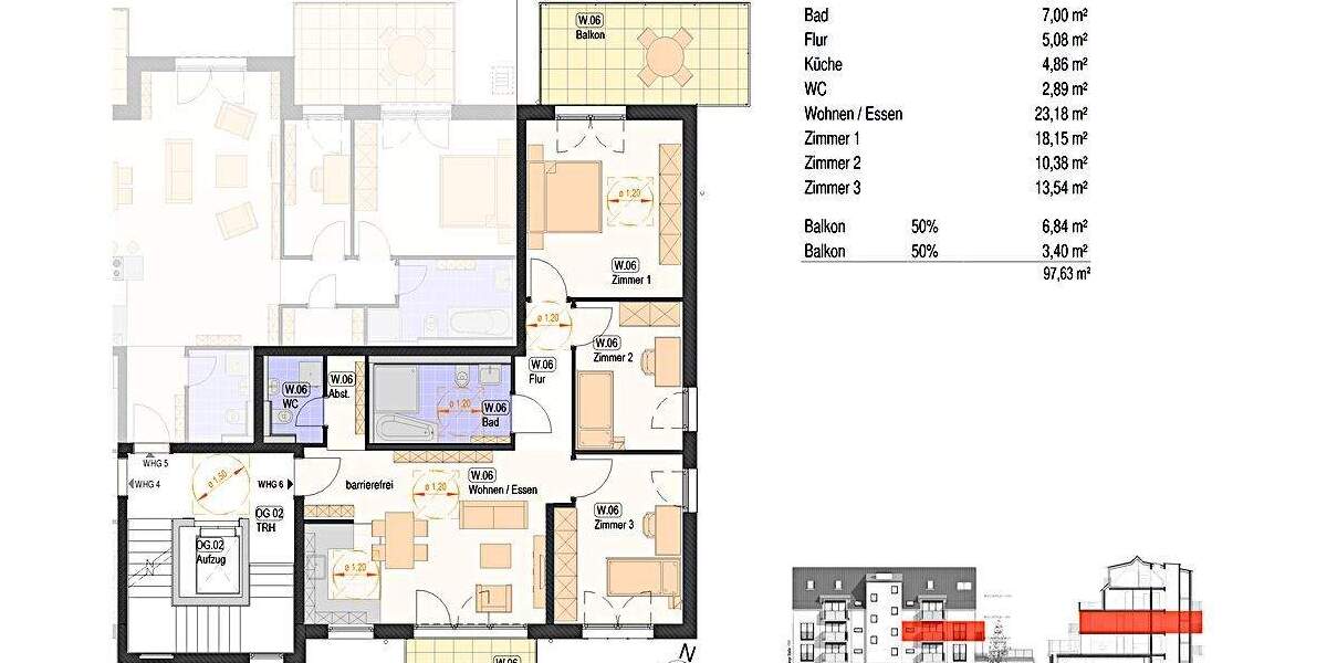 Etagenwohnung Nürtingen / Neckarhausen Neckarhausen - 3 Zimmer, 82 m&sup2;, 536.000&euro; | Angebot:24907224