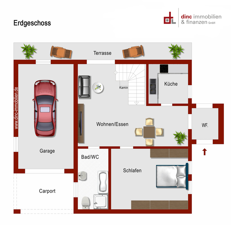 Stilvoller Bungalow mit Charme – Garage, Carport und Pool inklusive 5 zimmer