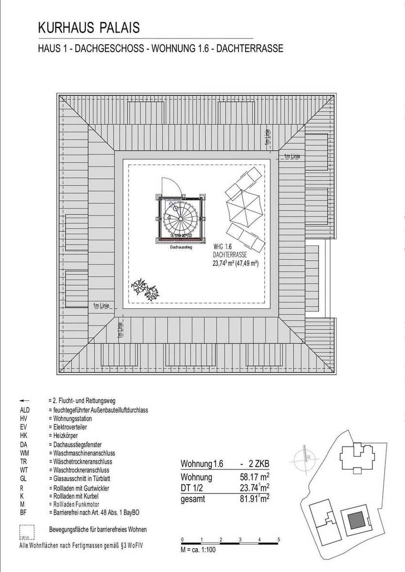 Besondere 2-Zimmer-Wohnung mit privater Dachterrasse! 2 zimmer