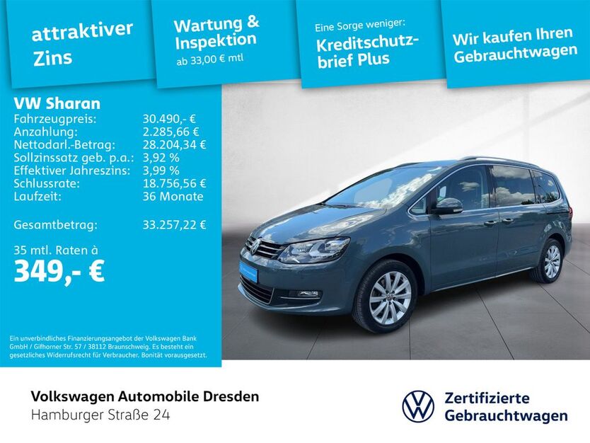 VW Sharan 54.572 km 29.990 € Dresden 01067