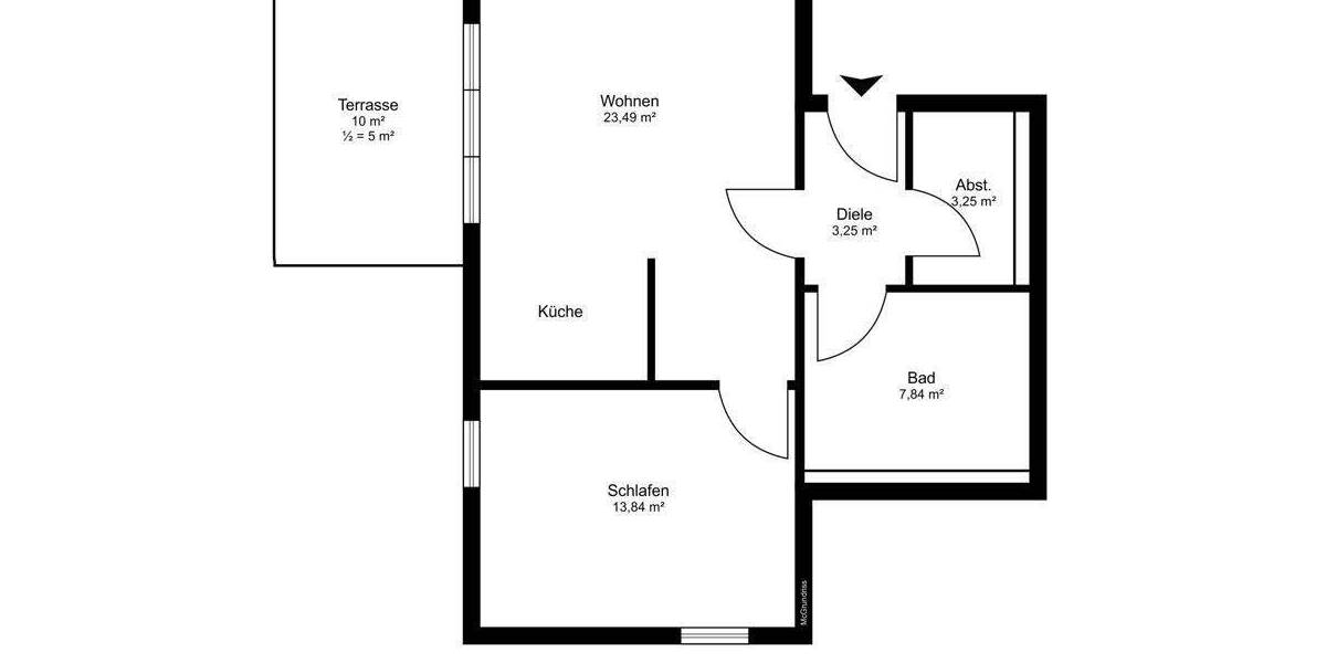 Etagenwohnung Bardowick - 2 Zimmer, 58 m&sup2;, 225.000&euro; | Angebot:25701361