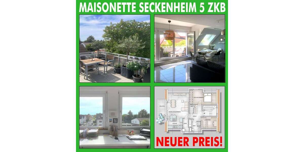 Etagenwohnung Mannheim Hochstätt - 5 Zimmer, 110 m&sup2;, 580.000&euro; | Angebot:26996454