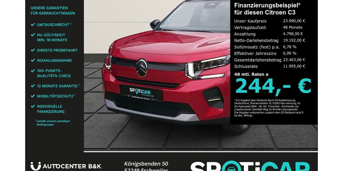 Citroen C3 2.999 km 23.990 &euro; Eschweiler 52249