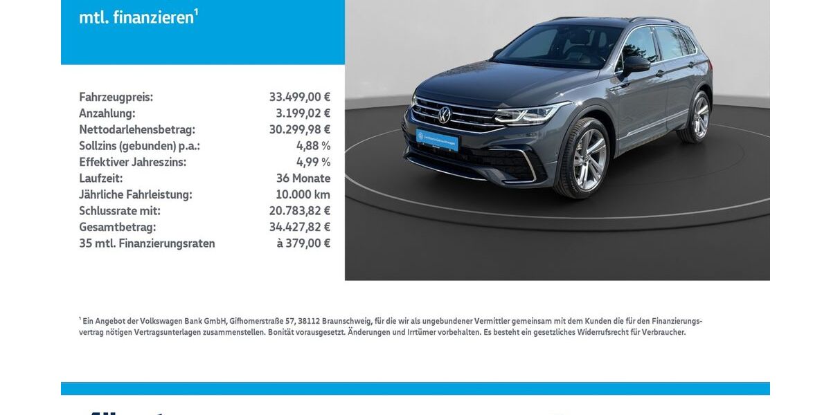 VW Tiguan 34.400 km 33.499 &euro; Mühlhausen/Thüringen 99974