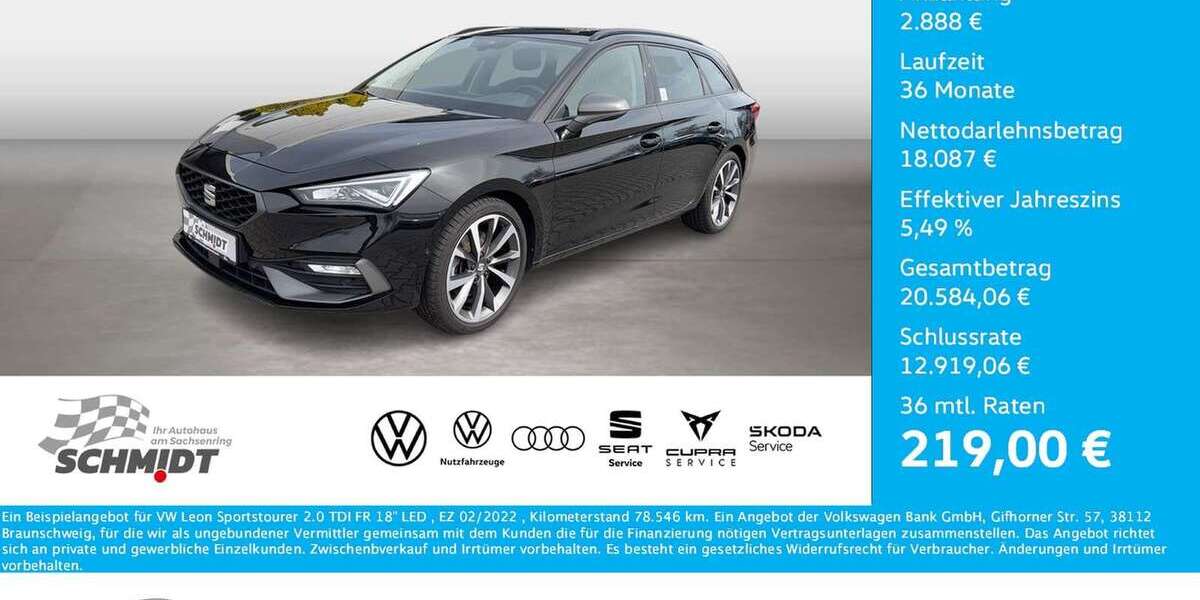 Seat Leon 78.546 km 20.975 &euro; Bernsdorf OT Hermsdorf 09337