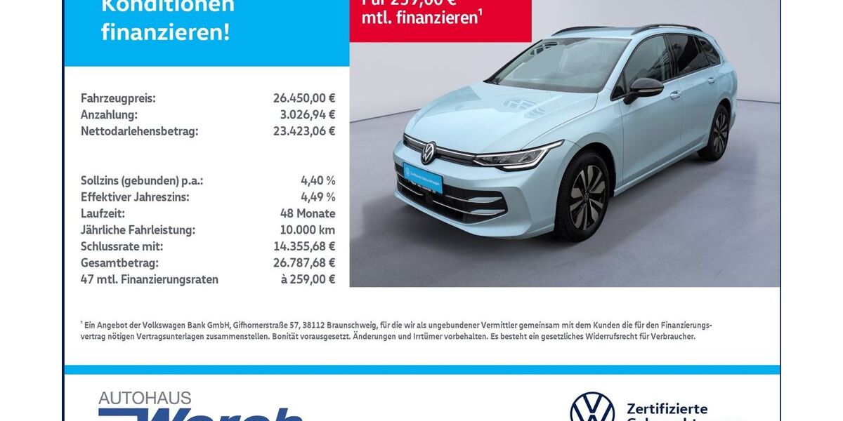 VW Golf 7.817 km 26.449 &euro; Südharz 06536