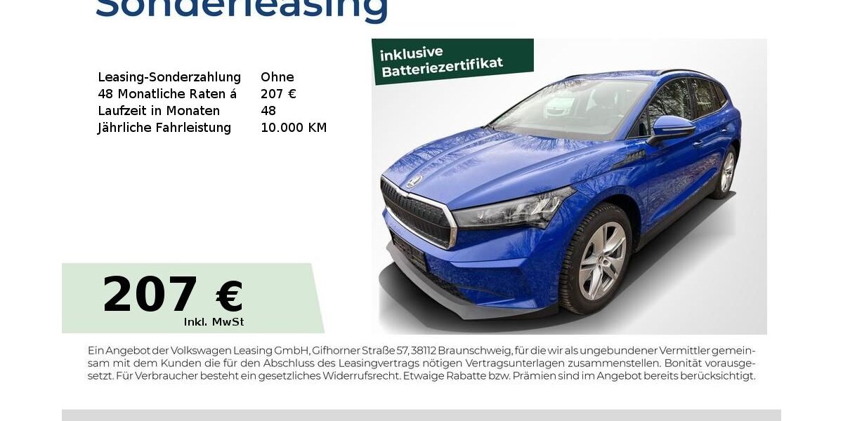 Skoda Enyaq 46.650 km 20.880 &euro; Erlangen 91058