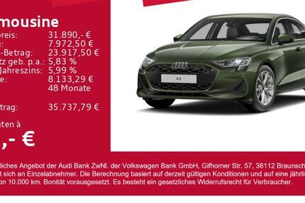 Audi A3 8.000 km 31.890 &euro; Gersthofen 86368