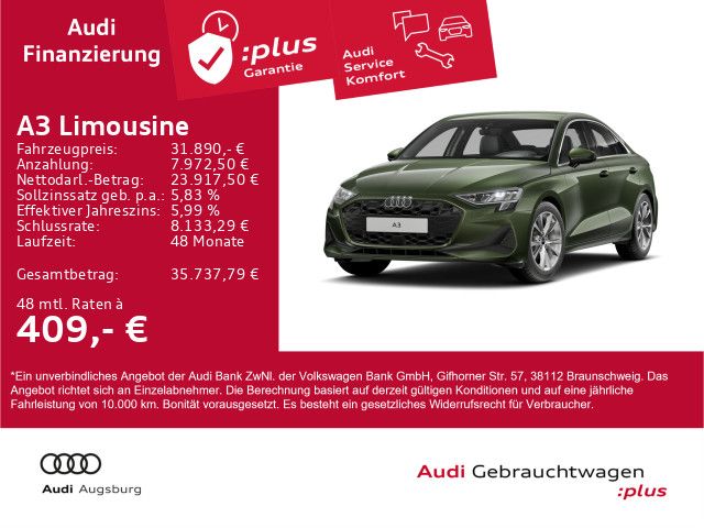 Audi A3 8.000 km 31.890 &euro; Gersthofen 86368