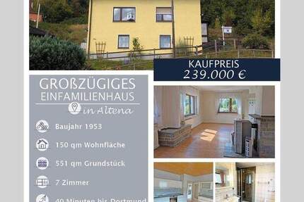 Einziehen und Wohlfühlen! Einfamilienhaus in Altena-Evingsen 7 zimmer