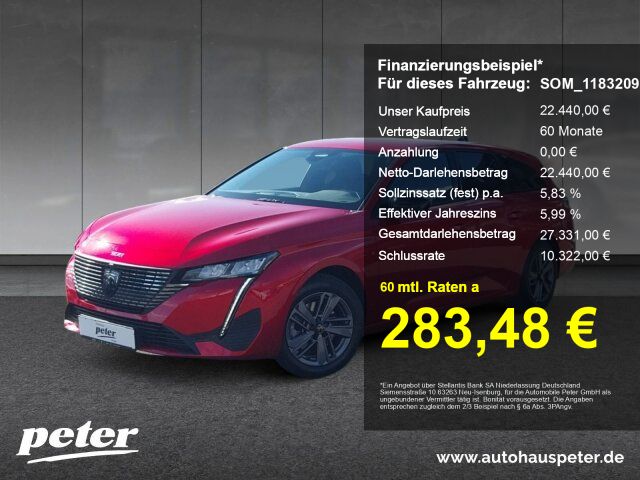 Peugeot 308 19.500 km 22.440 € Erfurt 99086