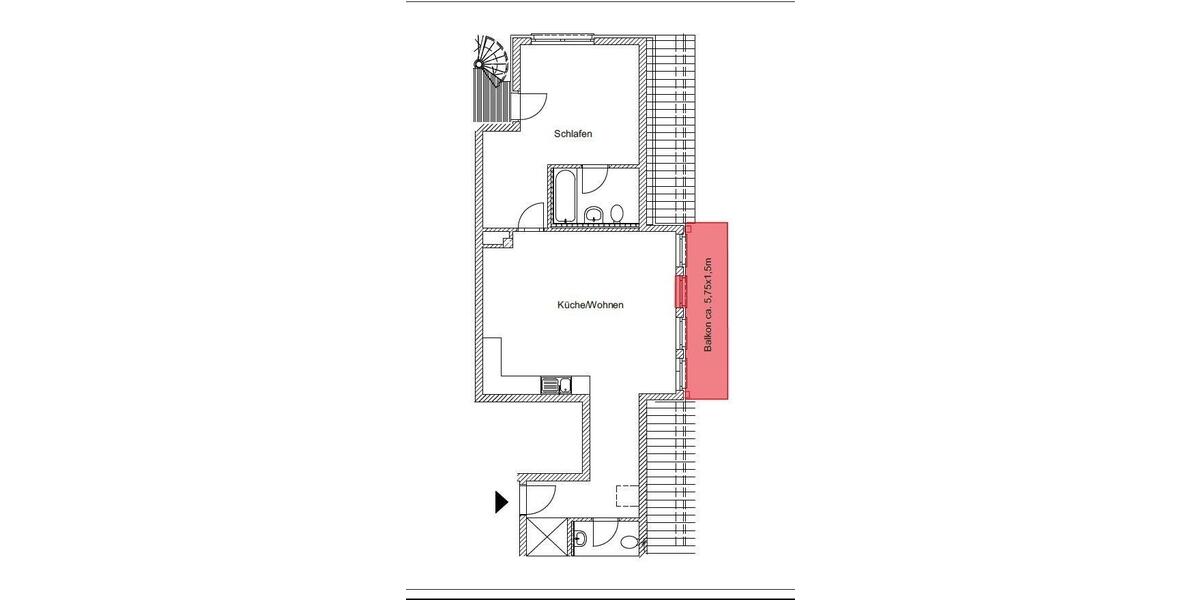 Dachgeschoßwohnung Zwickau - 2 Zimmer, 72 m&sup2;, 500&euro; | Angebot:24861296