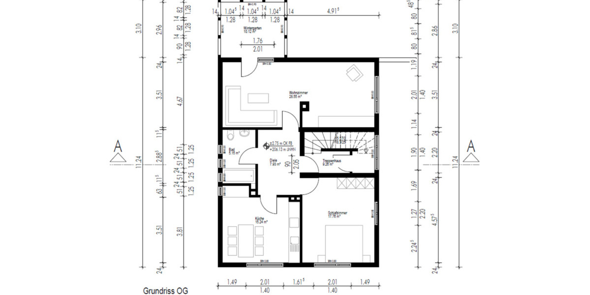 Etagenwohnung Menden (Sauerland) - 2 Zimmer, 79 m&sup2;, 820&euro; | Angebot:25054615