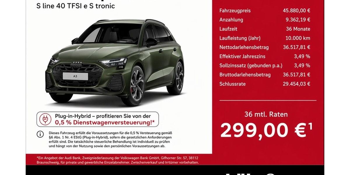 Audi A3 5.800 km 45.880 &euro; Meckenheim / Bonn 53340