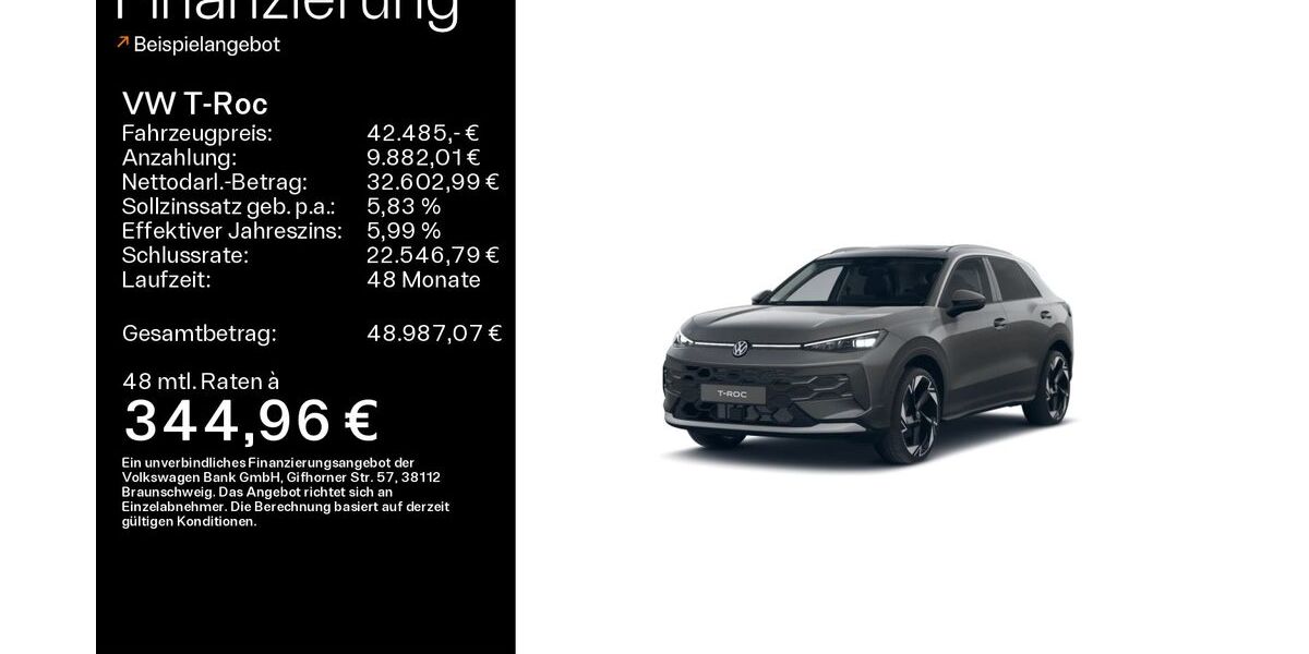VW T-Roc 2.900 km 42.485 &euro; Mühlheim 63165