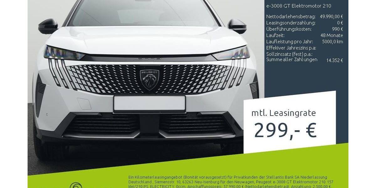 Peugeot 3008 2.800 km 49.490 &euro; Borken 46325