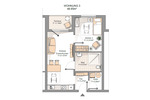 Etagenwohnung Schiffweiler - 2 Zimmer, 48 m&sup2;, 178.275&euro; | Angebot:25707605