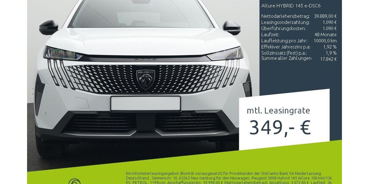 Peugeot 5008 1.500 km 39.889 &euro; Bocholt 46395