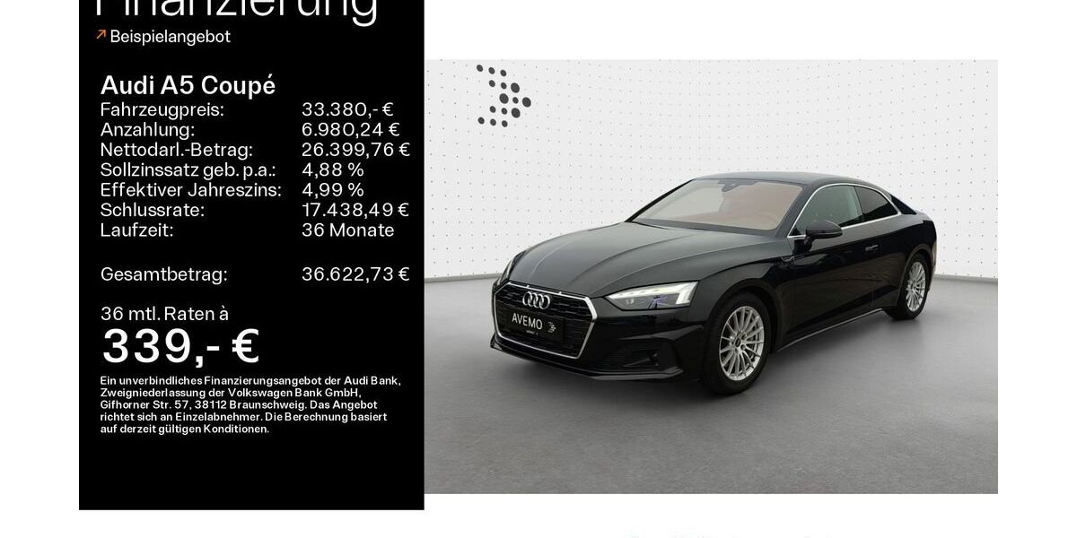 Audi A5 63.074 km 33.380 &euro; Bad Nauheim 61231