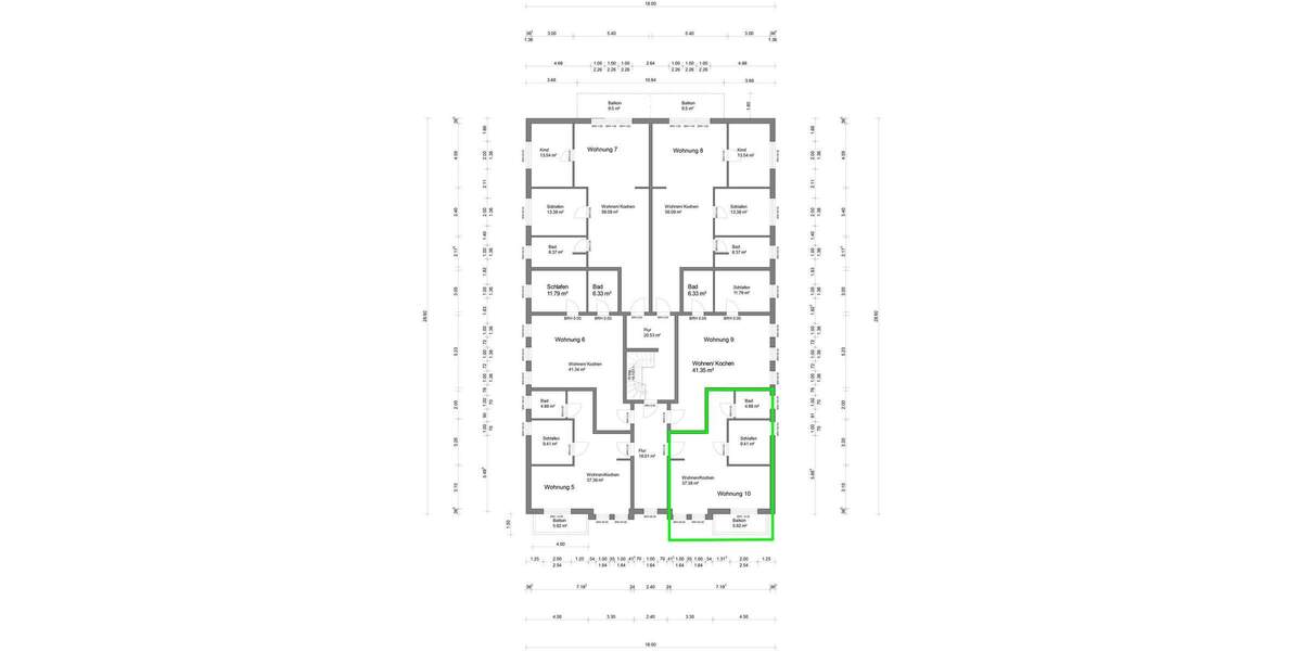 Etagenwohnung Bad Doberan - 2 Zimmer, 55 m&sup2;, 830&euro; | Angebot:25732565