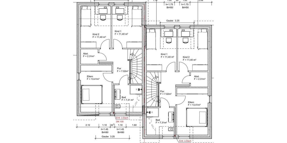 Doppelhaushälfte Lübbecke - 4 Zimmer, 112 m&sup2;, 1.500&euro; | Angebot:26051082