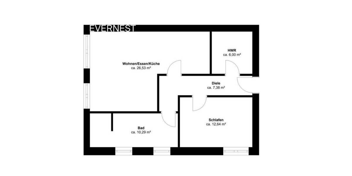 Etagenwohnung Rhauderfehn Collinghorst - 2 Zimmer, 61 m&sup2;, 231.900&euro; | Angebot:25738405