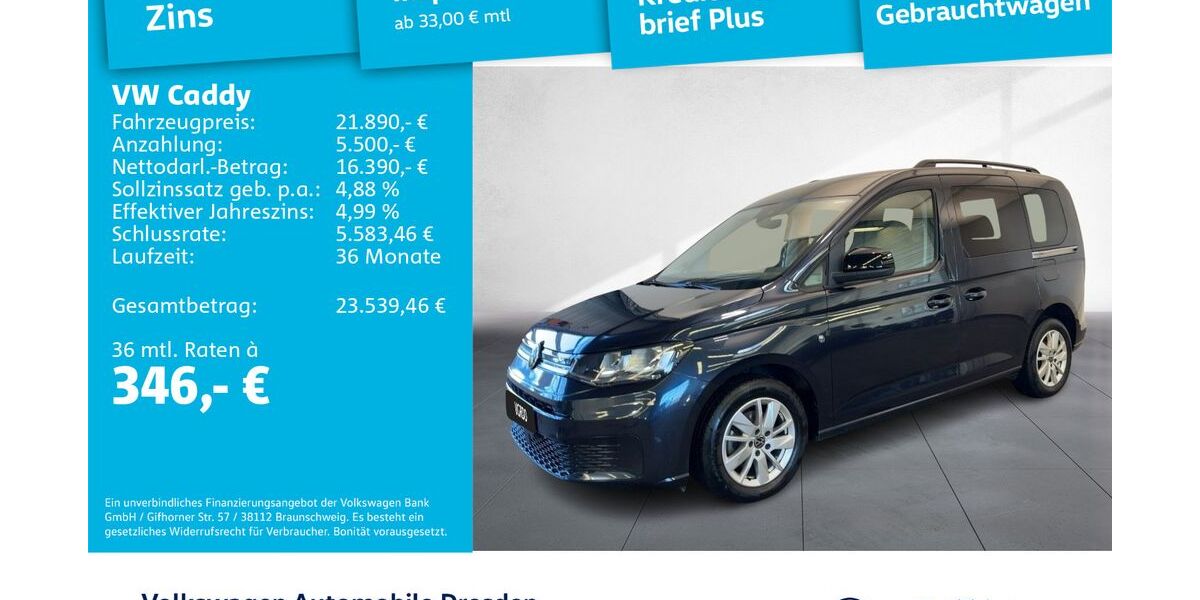 VW Caddy 107.778 km 20.490 &euro; Dresden 01169