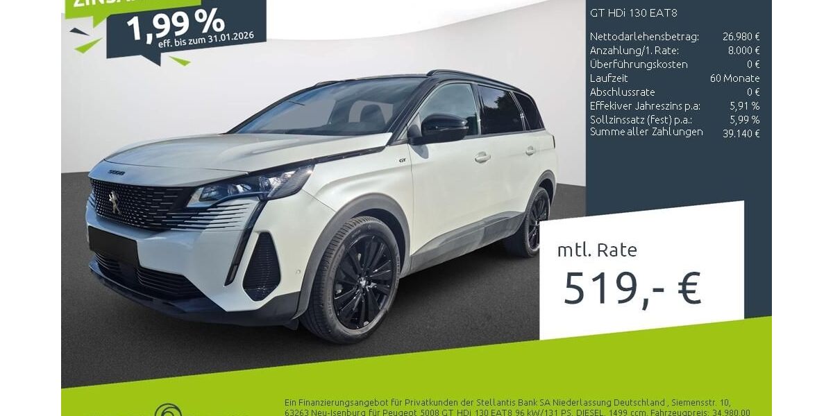 Peugeot 5008 26.747 km 30.550 &euro; Münster - Amelsbüren 48163
