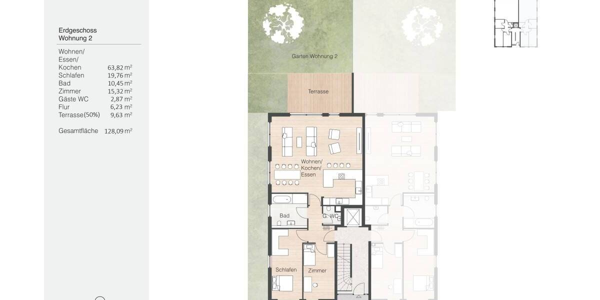 Nur noch eine Wohnung * Bezug Frühjahr 2026 * Zahlung bei Übergabe * Gartenliebhaber aufgepasst - 4 Zimmer 4 zimmer
