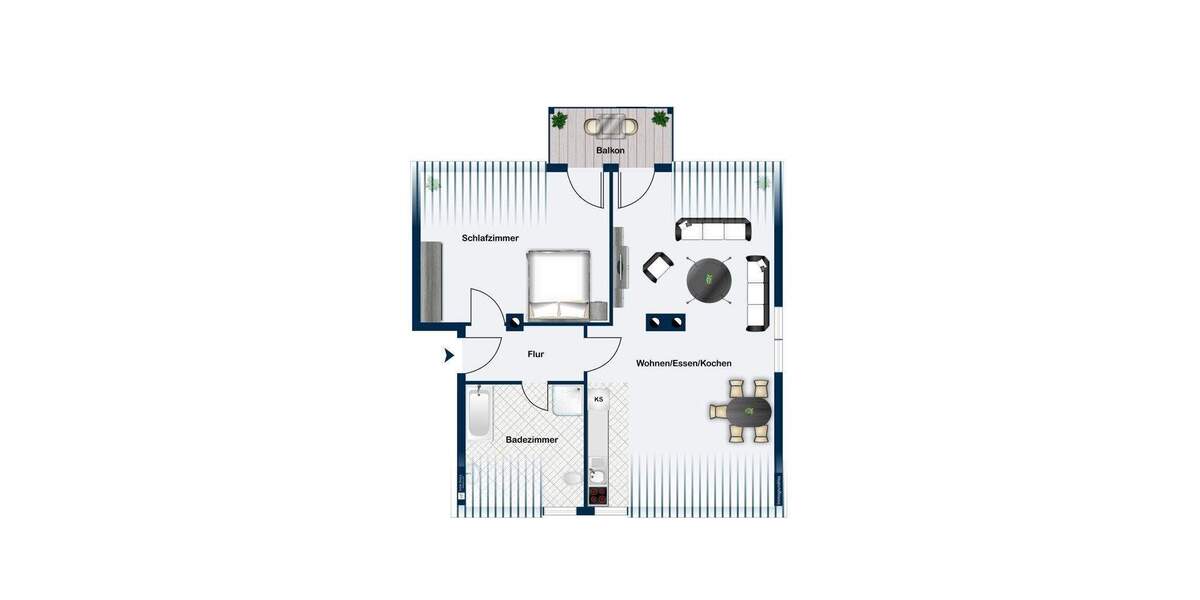 Etagenwohnung Ansbach Obereichenbach - 2 Zimmer, 71 m&sup2;, 179.000&euro; | Angebot:25678993
