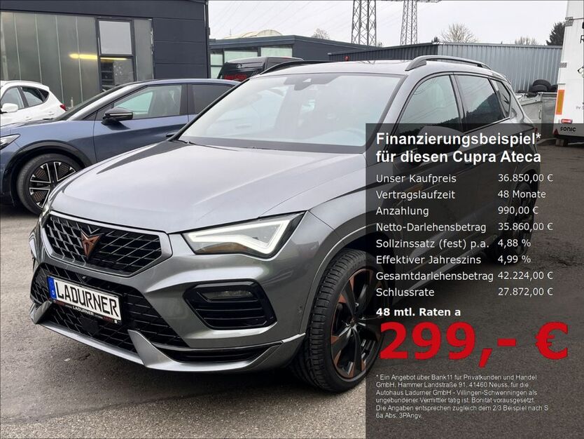 Cupra Ateca 12.500 km 36.850 € Villingen-Schwenningen 78052