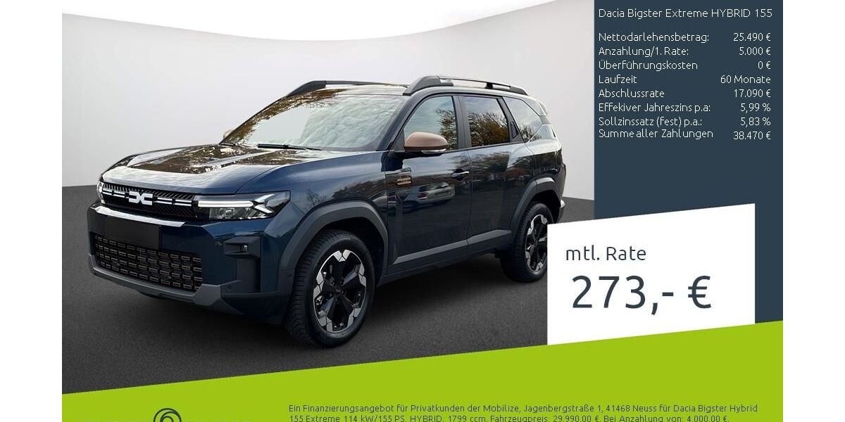 Dacia Bigster 1.398 km 30.490 &euro; Borken 46325