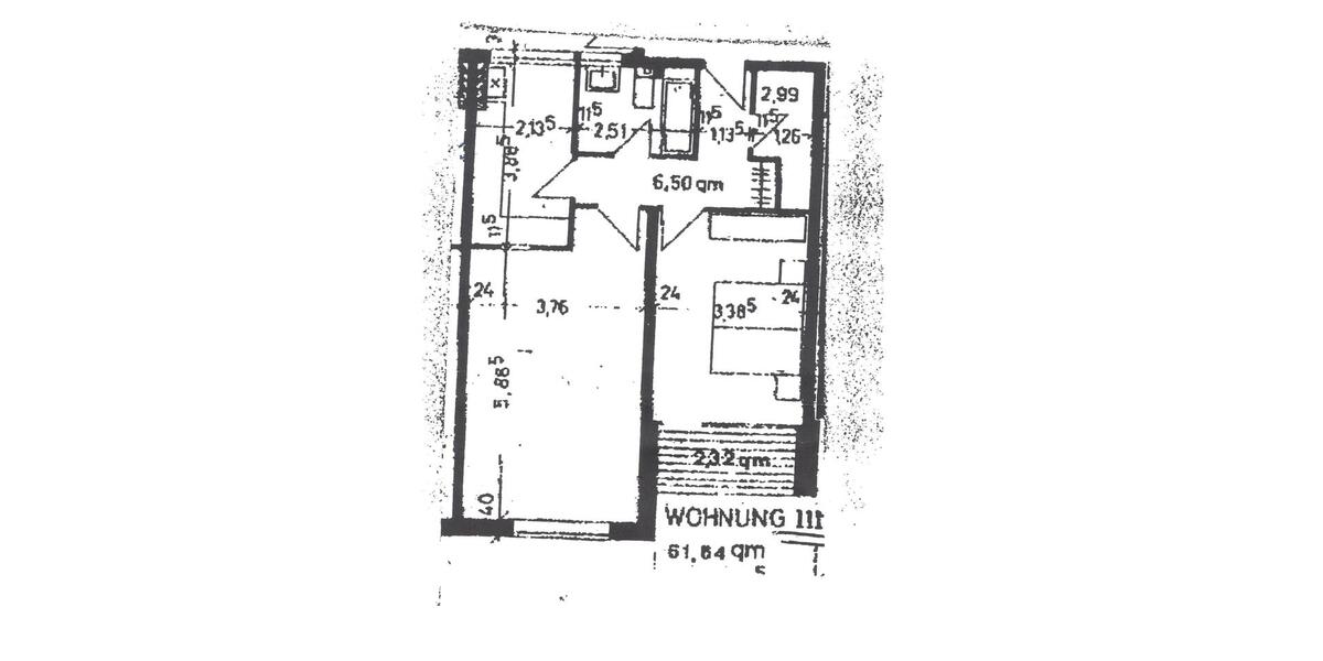 Erdgeschoßwohnung Bad Oeynhausen Dehme - 2 Zimmer, 61 m&sup2;, 150.000&euro; | Angebot:26644373