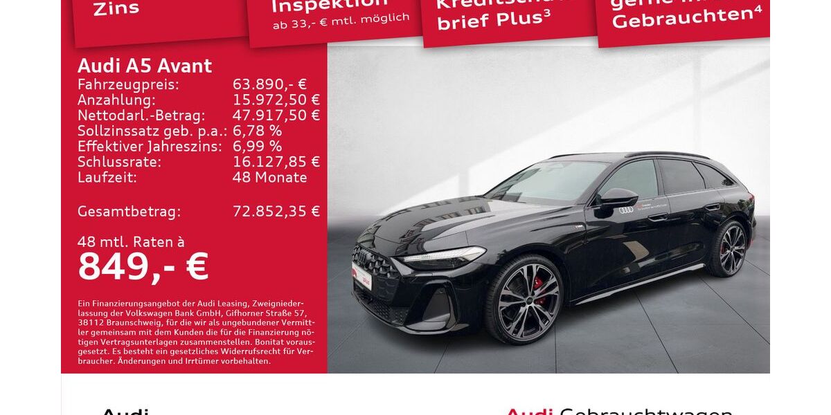 Audi A5 2.500 km 63.890 € Dresden 01067