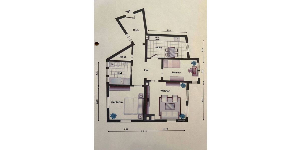 Etagenwohnung Chemnitz Zentrum - 3 Zimmer, 85 m&sup2;, 95.000&euro; | Angebot:26806229