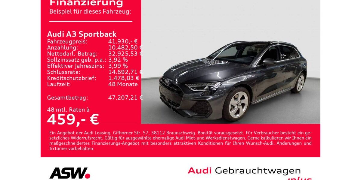 Audi A3 7.100 km 41.930 &euro; Heilbronn 74074