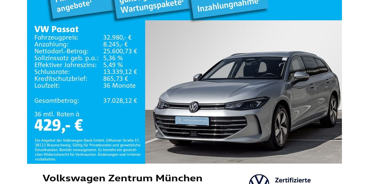 VW Passat 15.359 km 32.980 &euro; München 80687