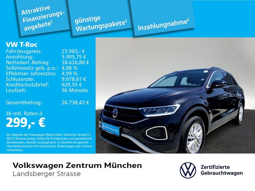 VW T-Roc 40.671 km 23.983 € München 80687