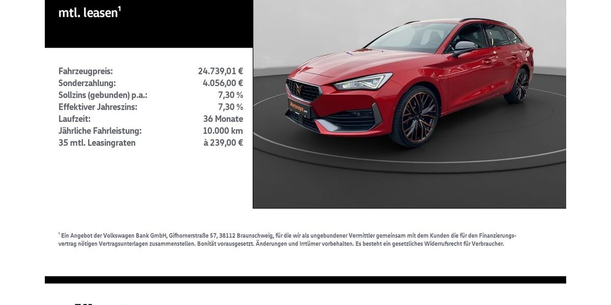 Cupra Leon 27.906 km 24.739 &euro; Leinefelde-Worbis/DE 37327
