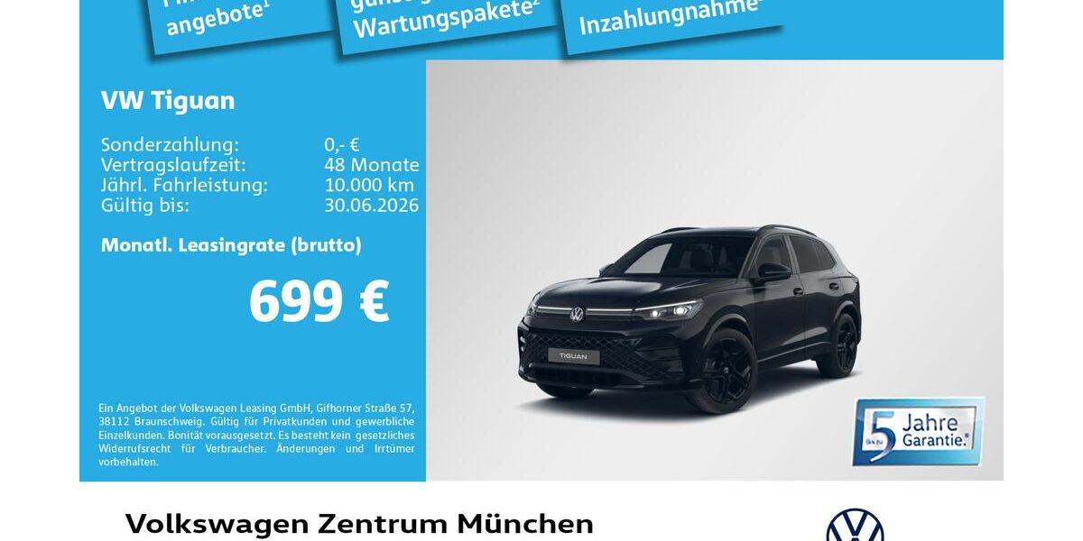 VW Tiguan 6.530 km 59.890 &euro; München 80687
