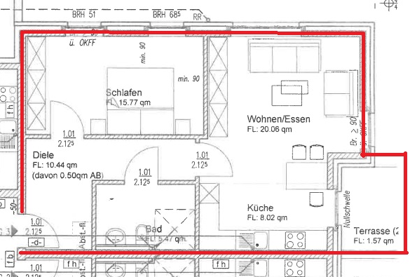 Wohnung zum Mieten in Heinsberg-Oberbruch 370,09 € 61.8 m²