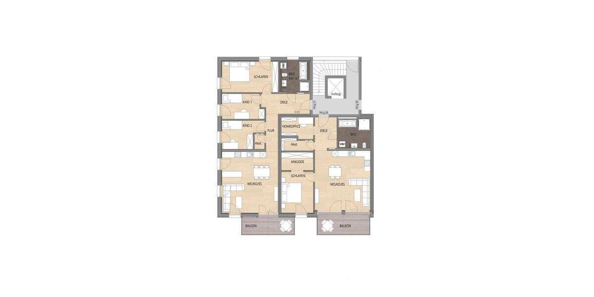 Etagenwohnung Pentling Großberg - 2 Zimmer, 84 m&sup2;, 524.800&euro; | Angebot:25669203