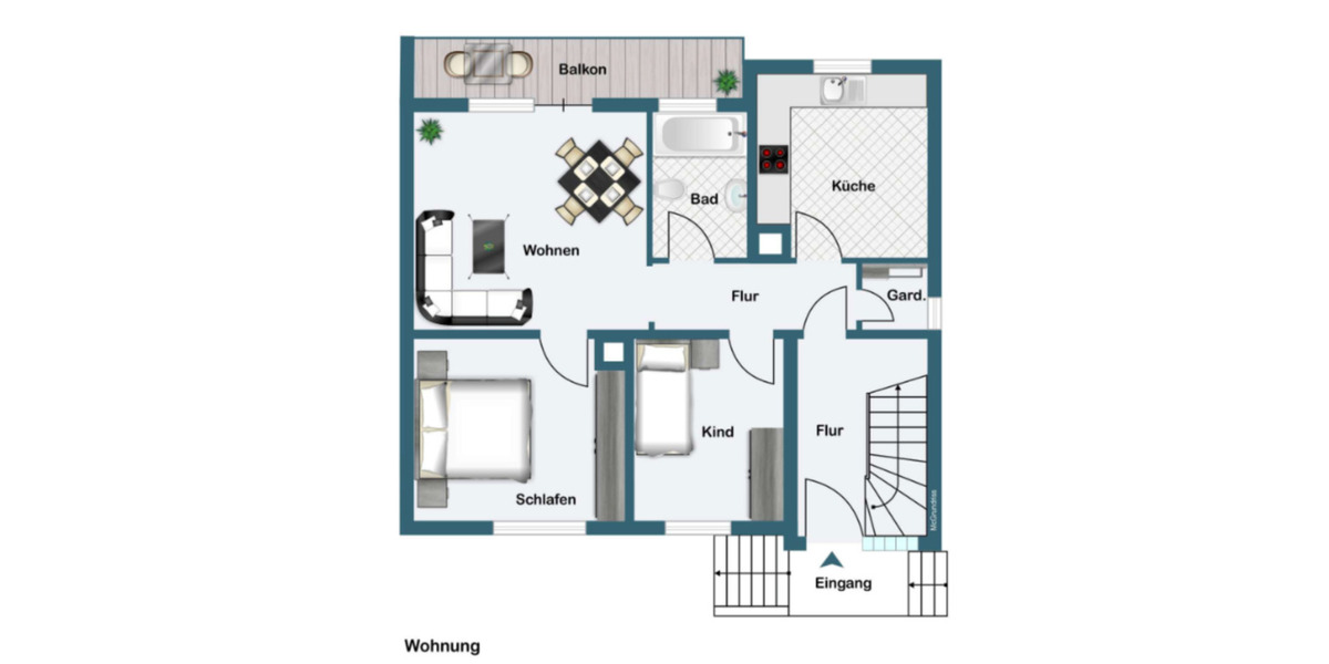 Dreifamilienhaus mit sonnigem Garten 8 zimmer