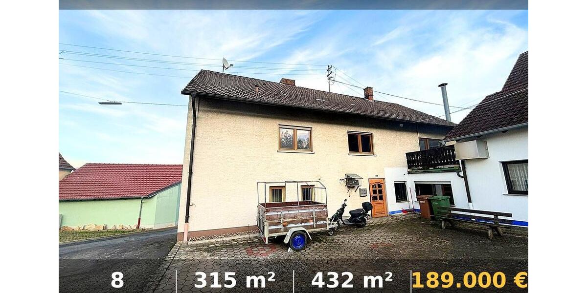 Einfamilienhaus Scheßlitz - 8 Zimmer, 315 m&sup2;, 169.000&euro; | Angebot:26636938
